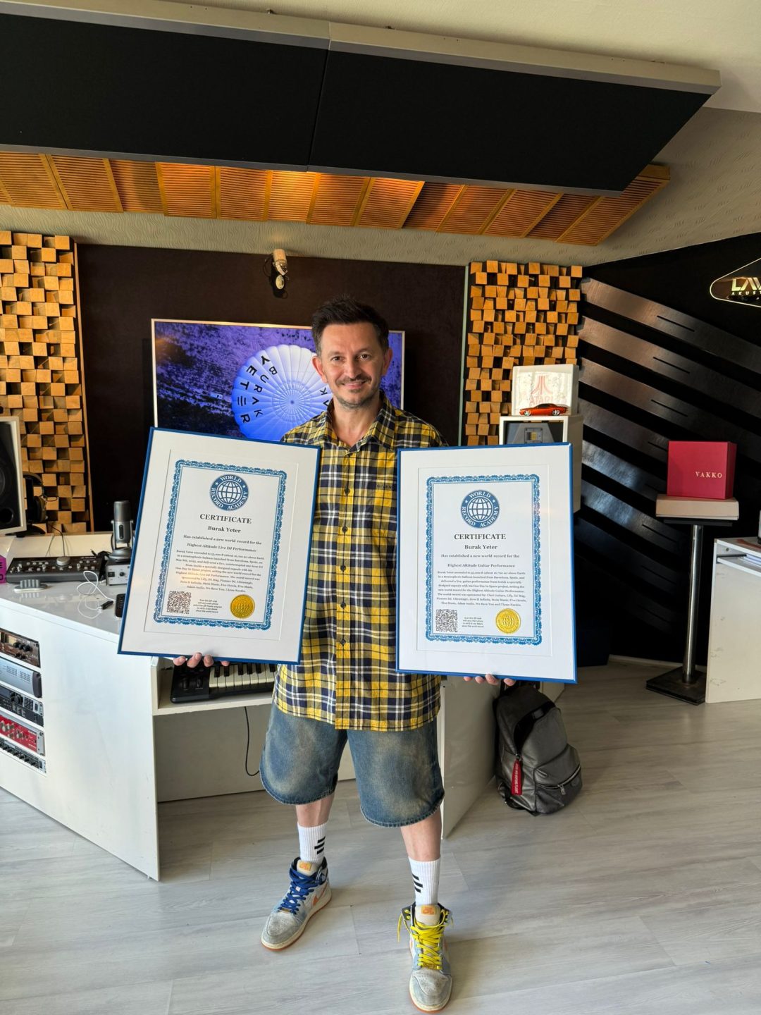 Burak Yeter Receives Guinness World Records for Historic Stratosphere Performances